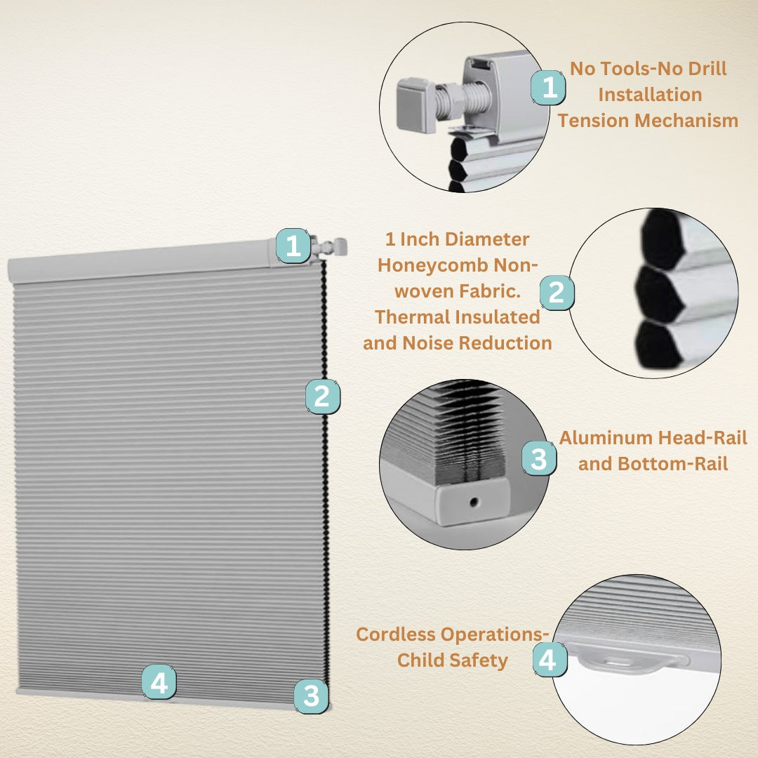 Easy-to-install blackout blinds