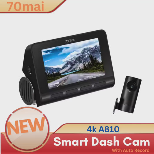 70mai A810 4K Smart Dash Cam with Auto Record