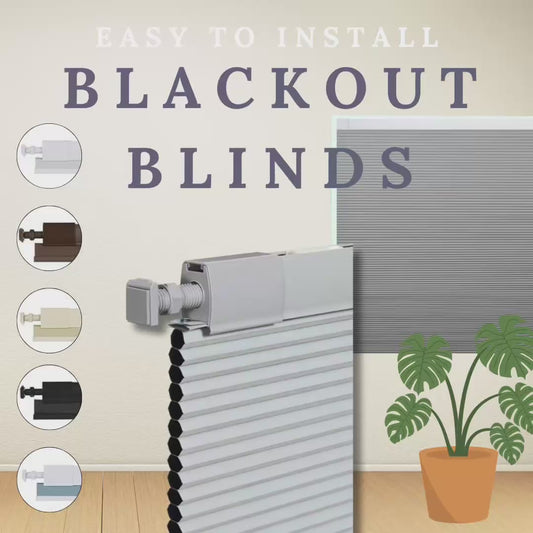 Easy-to-install blackout blinds